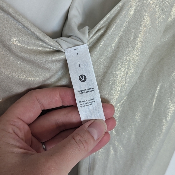 NWT Lululemon Wundermost Shimmer Nulu Bodysuit sz L - Picture 5 of 7